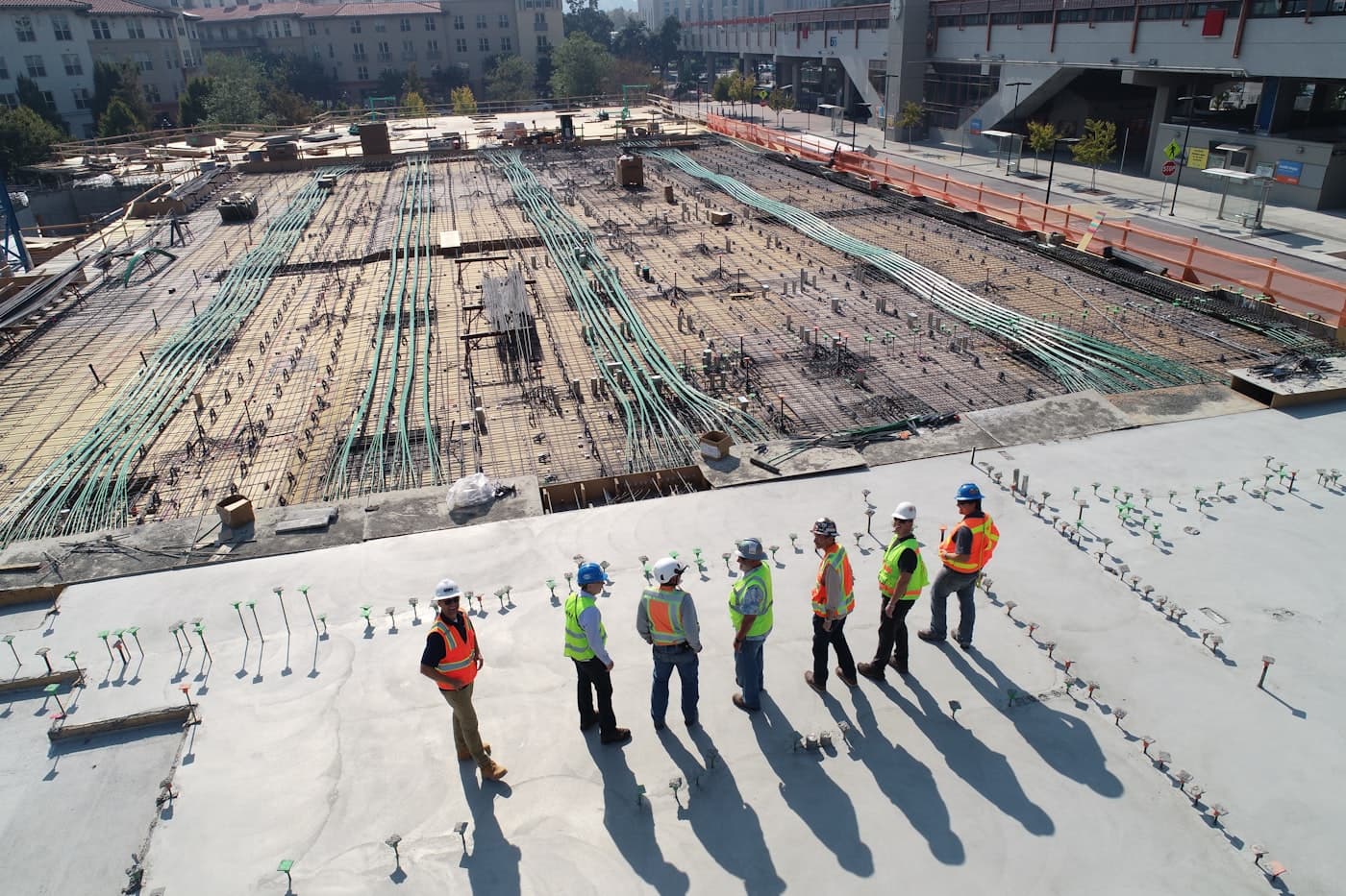 Construction site crew — the type of job site we serve